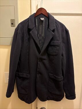 Men's Armani Exchange Dark Navy Casual sweater Blazer Jacket size XL